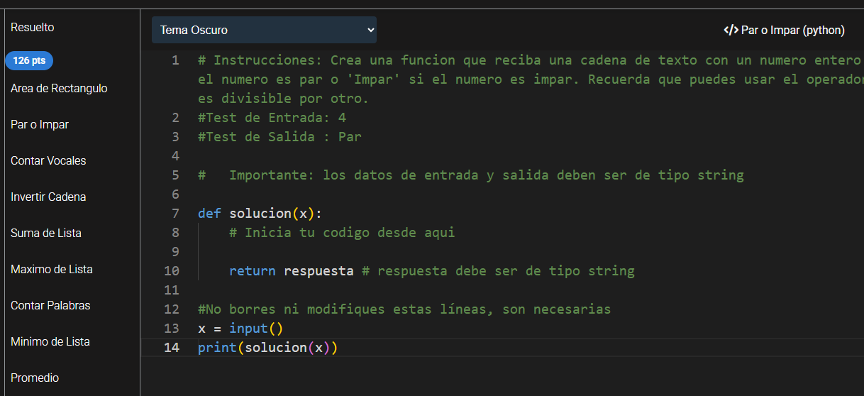 Desafíos
